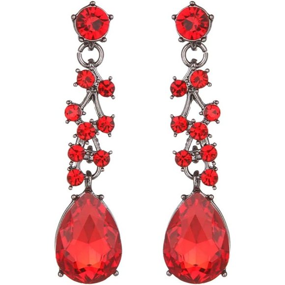 New Molie Bridal Austrian Crystal Necklace and Earrings Jewelry Set Gift… - Picture 11 of 11